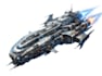 illustrate a sci fi spaceship design