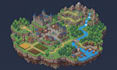 make isometric pixel art tilemap rpg world map 2d game environment tileset asset