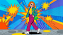 draw vector pop art illustration