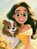 create a disney cartoon illustration