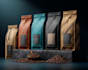 do food packaging, coffee label, pouch label, and product