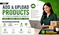 add and upload products to your ecommerce website