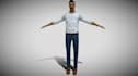create nostalgic psx ps1 characters, low poly character with retro texture, n64