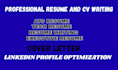 write a professional resume writing, cv, writing, cover letter