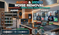 remove background noise from video and audio files