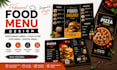 create a professional food menu, restaurant flyer and cafe menu