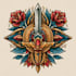 make old school traditional tattoo