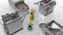 create 3d robotic arm, factory automation and industrial animation