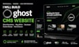 build ghost cms website ghost newsletter blog writer developer custom ai design