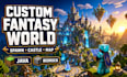 fix build custom minecraft fantasy world spawn castle adventure map for server