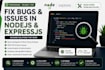 fix bugs and issues in nodejs and expressjs applications