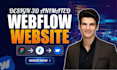 create 3d webflow animation, gsap interactions, webgl, spline as webflow expert