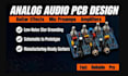 analog audio pcb design for guitar effects,mic preamp,amplifier and audio device