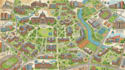 create campus map collage, wayfinding map and school property site plan
