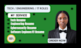 edit tech resume, engineering resume, ats resume, technical resume, IT resume