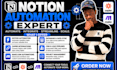 setup notion automations integrations using zapier and make com