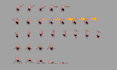 create pixel art character, sprite sheet, pixel animation, pfp, overworld sprite