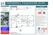 design fire emergency evacuation plan, map, diagram