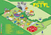design festival maps, vector map illustrations, event maps