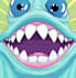 flat vector aliens mouth illustration for anything