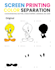 do professional screen print color separation with halftone