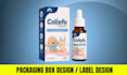 design custom packaging box and product label with 3d mockup