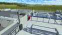 do industrial animation for energy plant, wind and hydrogen visualization video