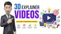 create a professional 3d presenter explainer video