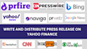 do yahoo finance press release public relation pr distribution guest post