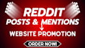 mention your website on thread and reddit SEO post