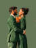 couple portrait wedding portrait illustration