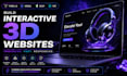 interactive 3d animated website webgl spline animation webflow website gsap r3f