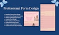 design a modern and professional form in canva