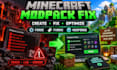create fix optimize minecraft modpack forge fabric neoforge crash lag curseforge