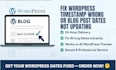 fix wordpress wrong timestamp or blog post date update issues
