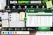 do data entry, web research, copy paste and data processing