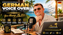 record a natural german voice over for your project