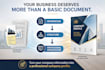 write and design a professional company profile