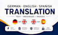 translate english german texts and images