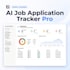 create a professional ai job application tracker in notion