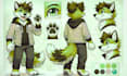 create a custom furry reference sheet and character design