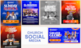 design church social media, sermon series and event graphics