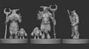 sculpt tabletop rpg miniature,stylized high poly character designed for 3d print