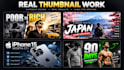 design high CTR youtube thumbnails