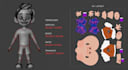 create a 3d game ready character in blender