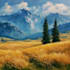 paint a custom landscape oil painting on canvas