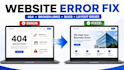 fix wordpress, squarespace and website errors