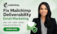 fix mailchimp email deliverability dns spf dkim dmarc setup email warm up