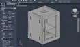 design server rack cabinet cad, fabrication and manufacturing step files