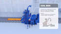 create 3d industrial machinery manufacturing process and technical animation